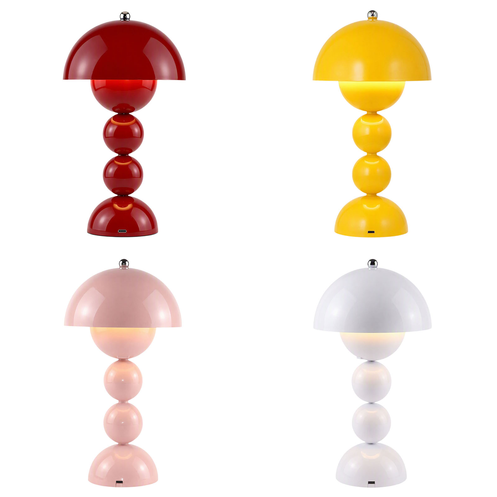 Lighting Decor Bedroom - Винтажная настольная лампа в форме гриба,